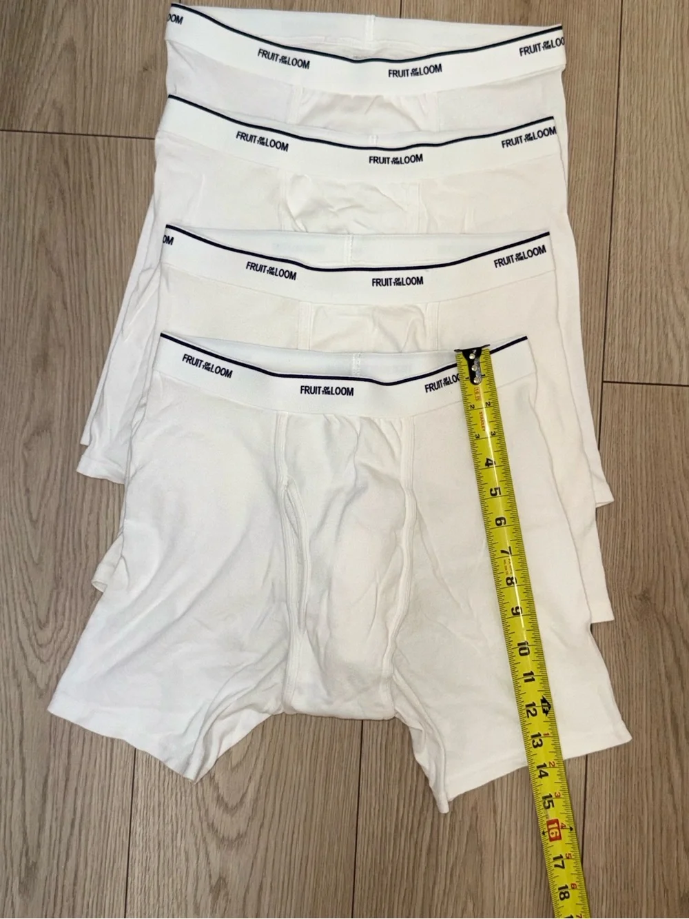 Fruit of the Loom Coolzone Mens Large White Boxer Briefs Lot Of 4 NWOT